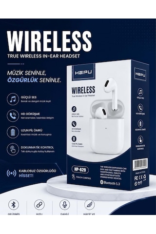 Hepu HP-629 Bluetooth 5.0 Kulak İçi Kulaklık
