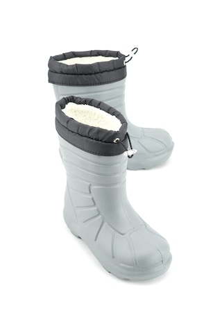 Gezer Erkek Çocuk Kışlık Eva Boğazdan Lastikli Sessiz Taban Kar Bot Çizme Siyah-Fuşya