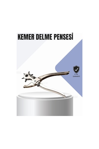 Kemer Delme Pensesi Çok Amaçlı 6 Farklı Delik Boyu Ayarlı Deri Delme Aleti