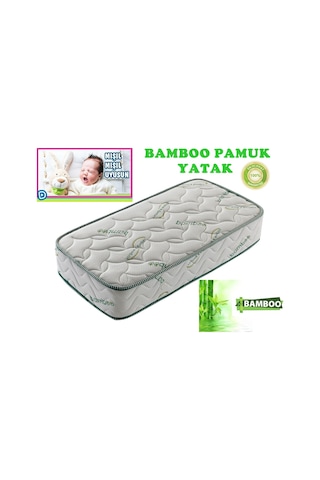 Uzunbebe 100X200 Bamboo Pamuk Yatak Ortopedik Pamuk Tek Kişilik Yatak
