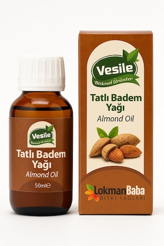 Tatlı Badem Yağı %100 Saf Soğuk Sıkım Doğal Cilt Ve Saç Bakımı İçin Bitkisel Yağ 50 Ml Diğer