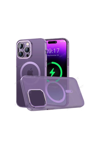 Apple Uyumlu iPhone 14 Pro Max Kılıf Mat Kadifemsi Special Edition Pc Magsafe Kapak