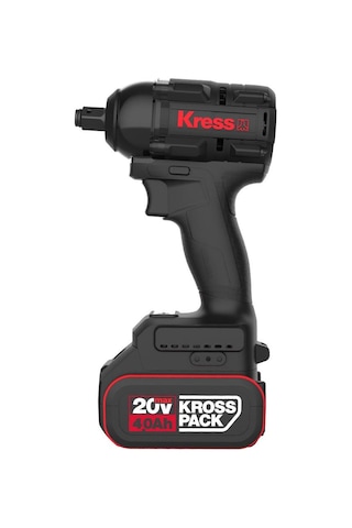 Kress KH275 20V/4.0AH Li-ion 500NM  Çift Akülü Profesyonel Şarjlı Somun Sıkma Makinesi