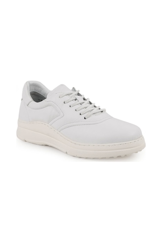 Libero Lz4506 Dikiş Detaylı Antik Görünümlü Kalın Hafif Eva Taban Kadın Sneaker Beyaz