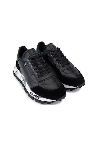 Roberto Cavalli Erkek Hakiki Deri Siyah Sneakers & Spor Ayakkabı 780 29777 Erk Ayk Sk25-26 Nero Siyah