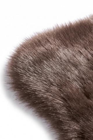 Merplush Peluş Post Halı 120x150 Cm Süet Taban Yumuşak Kürk Görünümlü Yatak Odası Halısı Mouss Kahve