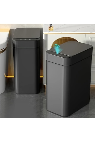 Honeybeeshop Akıllı Sensörlü Otomatik Çöp Kutusu 11l Beyaz Ev Ofis Mutfak İçin Dokunmasız