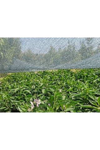 Morilu Bahçe Örtüsü - Yüzde 40Lık - Yeşil - Şeritli Halkalı