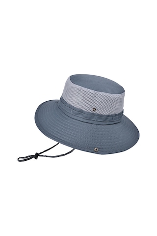 Erkek Balıkçı Şapkaları Açık Hava Güneş Koruması Balıkçı Şapkaları Koyu Gri