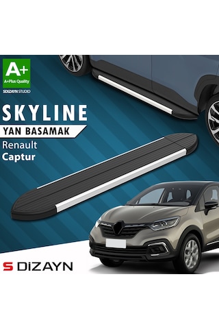 S-dizayn Renault Captur Skyline Aluminyum Yan Basamak 173 Cm 2013-2020 A+ Kalite