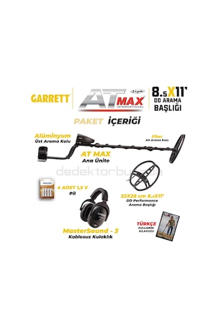 Garrett Dedektör At Max International Dedektör 8,5x11'' Dd Başlı