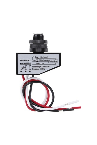 Tenfowee Enerji Tasarruflu 120-277vac 50/60hz Işık Kontrollü Anahtar, Led Ve Fosforlu Ampuller İçin Uygun, Ip65 Yağmur Dayanıklı Nk-bb/f265