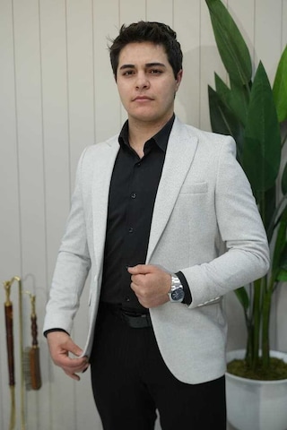 Bys Beystil Sivri Yaka Açık Kahve Kırçıllı Ceket Garcia- Slim Fit A.Kahverengi
