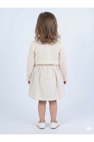 Xo Kids Kız Çocuk Elbise 3-6 Yaş 52140 Bej