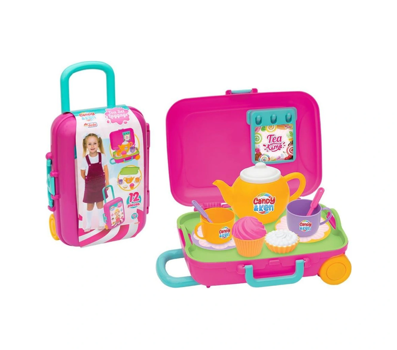 03496 Çay Set Bavulum Pembe