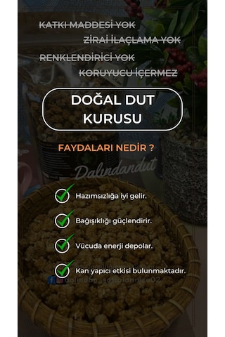 Yeni Mahsül Doğal Kurutulmuş Organik Dut Kurusu Yerli 1kg 1 KG
