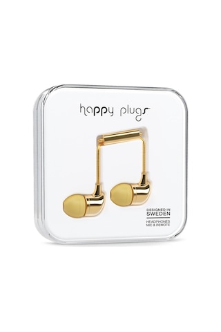 Happy Plugs Kulak içi Kulaklık Parlak Gold 7728