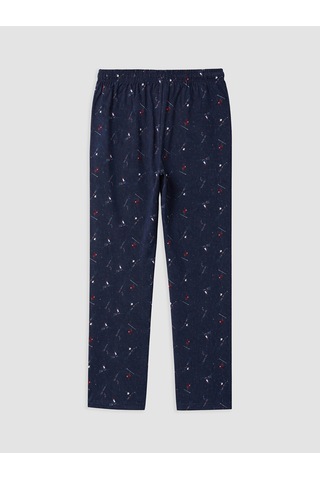 LC Waikiki Lc Waıkıkı Lacivert Regular Fit Baskılı Erkek Pijama Alt