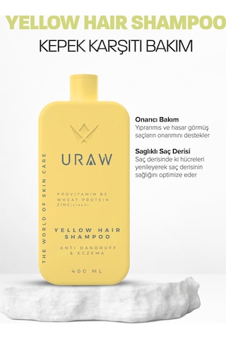 Uraw Onarıcı ve Saç Derisi Dengeleyici Bakım Sarı Şampuan 400 ML