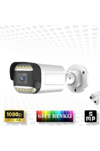 Qromax 3 Kameralı Set - Yapay Zeka Özellikli Gece Renkli Gösteren 5mp Sony Lensli 12 Warm Ledli Fullhd Güvenlik Kamerası Seti 312w-104