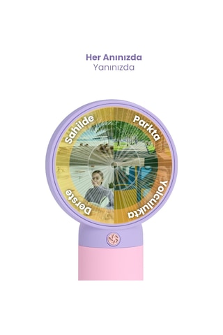 Mini Fan Şarjlı Soğutucu Taşınabilir El Vantilatörü Telefon Standı Çiçekli Usb Mini Fan lik