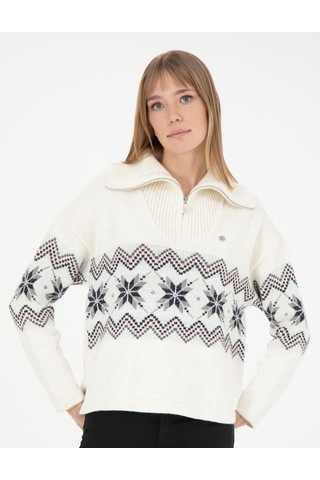 Pierre Cardin Kadın Ekru Triko Kazak 50280731-vr019 Ekru