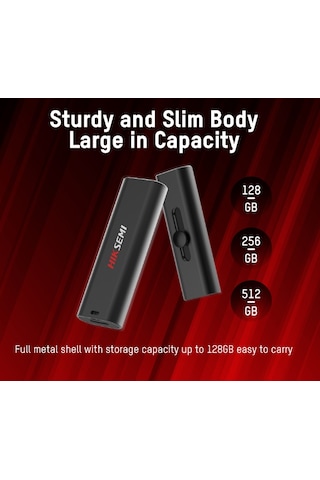 Hiksemi HS-USB-S306C-512G-U3 512 GB USB 3.2 Flash Bellek