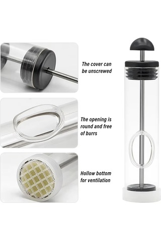 Xurunkeji Kraliçe Arı İşaret Şişesi Arı Kraliçesi Yakalama Kafesi Catch-king Toksik Olmayan Yakalayıcı Arıcılık Etiketli Arıcılık Aracı