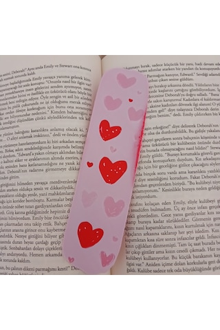 Kitap Ayracı - Sevimli Kalpler Model3