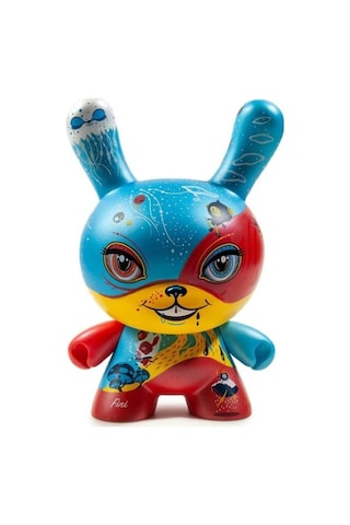 Kidrobot Good 4 Nothing 8 Dunny Bright Red/blue Figür 64 Colors Peluş Oyuncak Çok Renkli