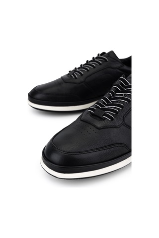 Tamer Tanca Erkek Hakiki Deri Siyah Sneakers & Spor Ayakkabı 298 2768-2062 Erk Ayk Y26 Sıyah Marsel