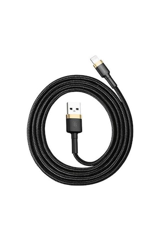Baseus Lightning 1 Metre Kevlar Kablo Siyah-altın