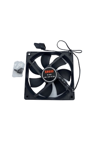 Z-101 Ultra Sessiz 12cm Kare Kasa Fanı Molex Fan 0.3A 1600RPM