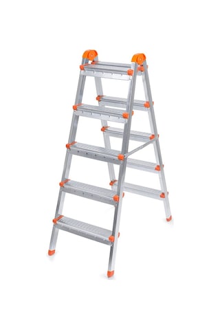 Doğrular Çift Çıkışlı 5+5 Metal Merdiven MCG12505