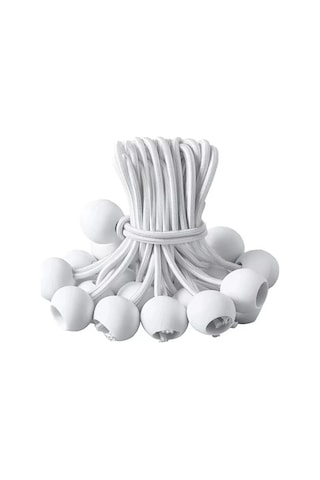 Elmpaly Ağır Hizmet Tipi Siyah 10lu Bilyalı Rulo Sistemli Çadır Ve Gölgelik İpi