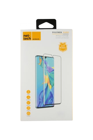 Nettech Huawei P30 Pro Uyumlu Ön Koruma Polymer Nano Ekran Koruyucu - Siyah