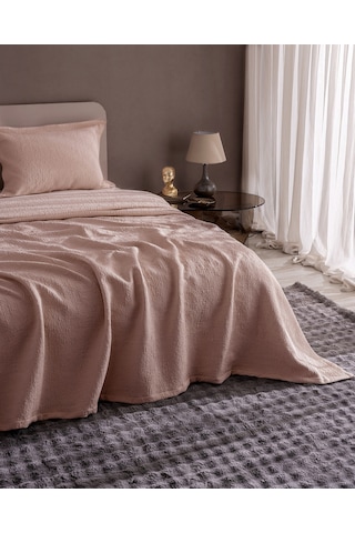 Madame Coco Labenne Çift Kişilik Yatak Örtüsü - Pudra 8684427228661 Pudra