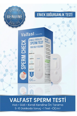 Erkek Fertilite Kiti - Evde Hızlı Hücre Yoğunluğu Kontrol Ve Ön Tarama Testi - 1 Adet