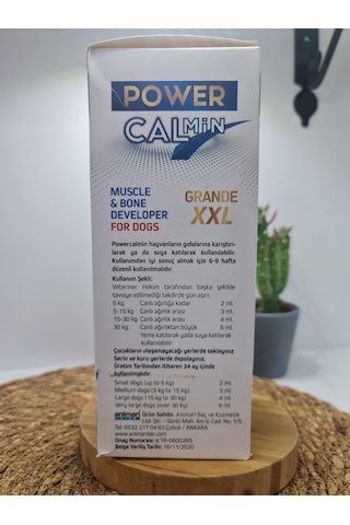 Animari Power Calmin Köpekler İçin Mineral Ve Amino Asit 500 G