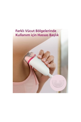 Bre255/05 Kablolu Epilatör,bacak İçin Kullanım,ışık Özellikli,3 Ek Parçalı,2 Hız Ayarı