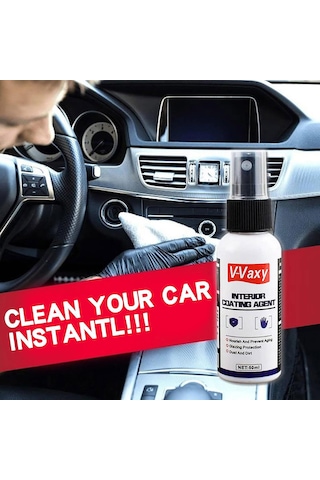 Ranyeek Araç İç Dizayn Temizleyici, Multifonksiyonel Köpük Temizleyici, Mikrofiber Ve Deri Bakımı, 50ml - Derinlemesine Temizleme Ve Besleme