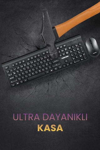 Kablosuz Multimedya Türkçe Q Klavye Mouse Seti Diğer