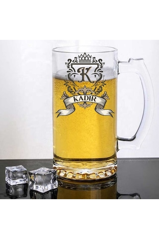 Kişiye Özel Tasarımlı Arjantin Bira Bardağı Kulplu Ve İsim Yazılı Özel Bardak