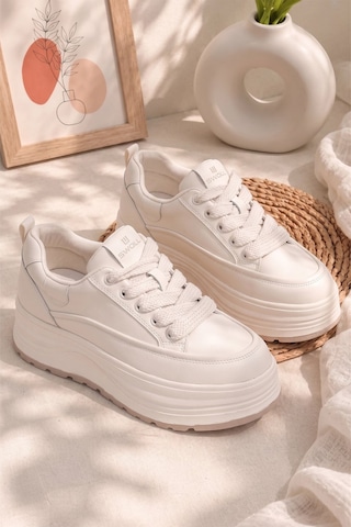 Ayakkabı Fuarı Elit Hml262-1102 Kadın Klasik Sneaker Beyaz