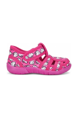 Hello Kitty 588 Kız Çocuk Kaymaz Taban Panduf Fuşya