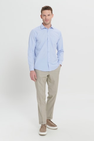 AC&Co / Altınyıldız Classics Erkek ACIK MAVI Ütülemesi Kolay Comfort Fit Geniş Kesim Klasik Yaka Gömlek Açık Mavi