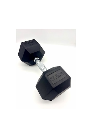 Alin Sport 17,5 Kg Kauçuk Profesyonel Olimpik Hex Dumbbell Hex Dambıl - Altıgen Dambıl