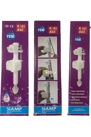 Tema Siamp Rezervuar İç Takım 101 Bas Flatör Alttan Su Girişli 3/ Beyaz