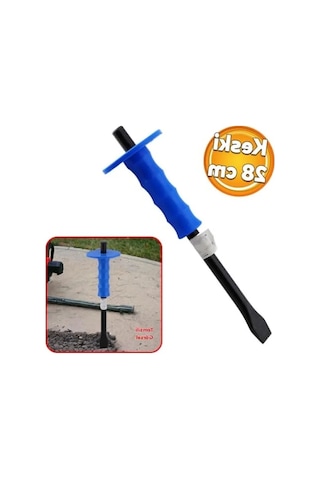 Düz Uç Kırıcı Keski - 28 Cm, Beton Kaya Taş Maden Delici