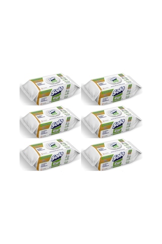 Solo Yüzey Temizlik Havlusu - 100 Yaprak Beyaz Sabun Ferahlığı 6'lı Set